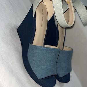 Denim Wedges